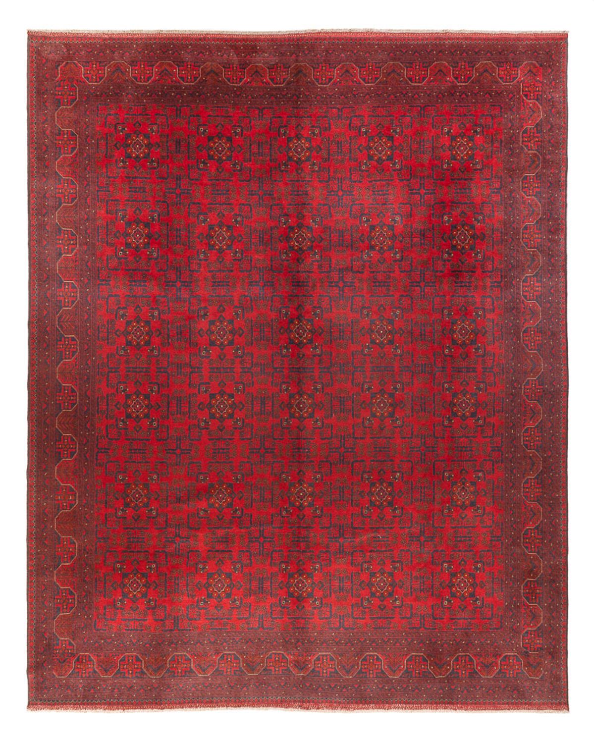 Afghan Rug - 391 x 305 cm - bordeaux red