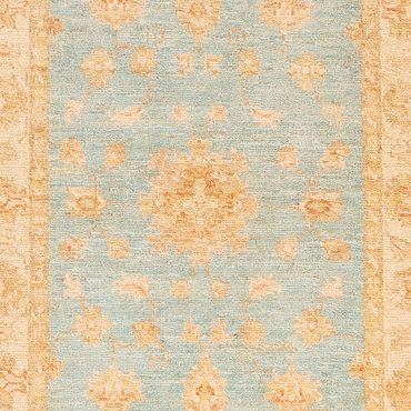Runner Ziegler Rug - 400 x 77 cm - turquoise