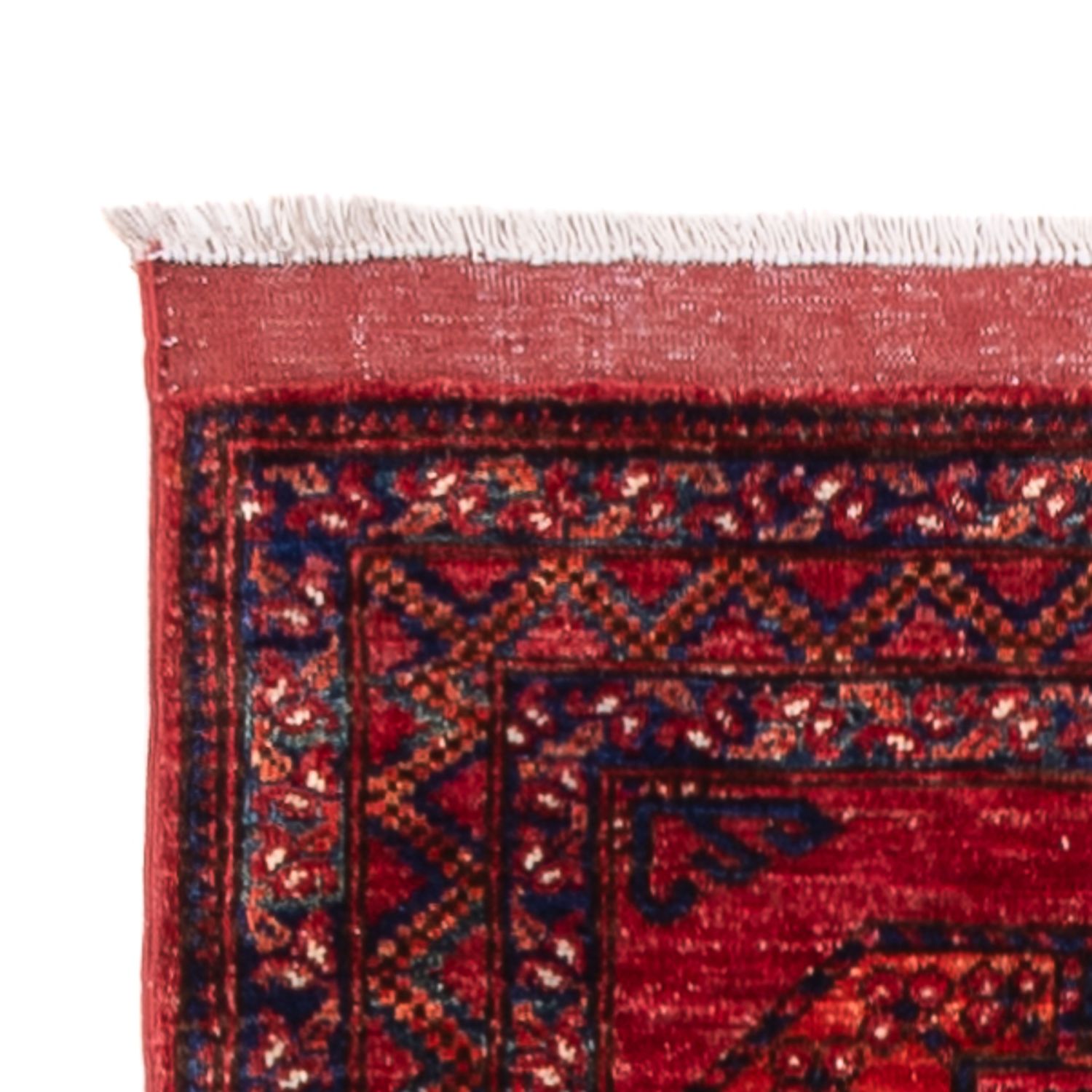 Runner Afghan Rug - 395 x 76 cm - red