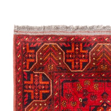 Runner Afghan Rug - Kunduz - 395 x 80 cm - red