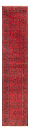 Runner Afghan Rug - Kunduz - 390 x 80 cm - red