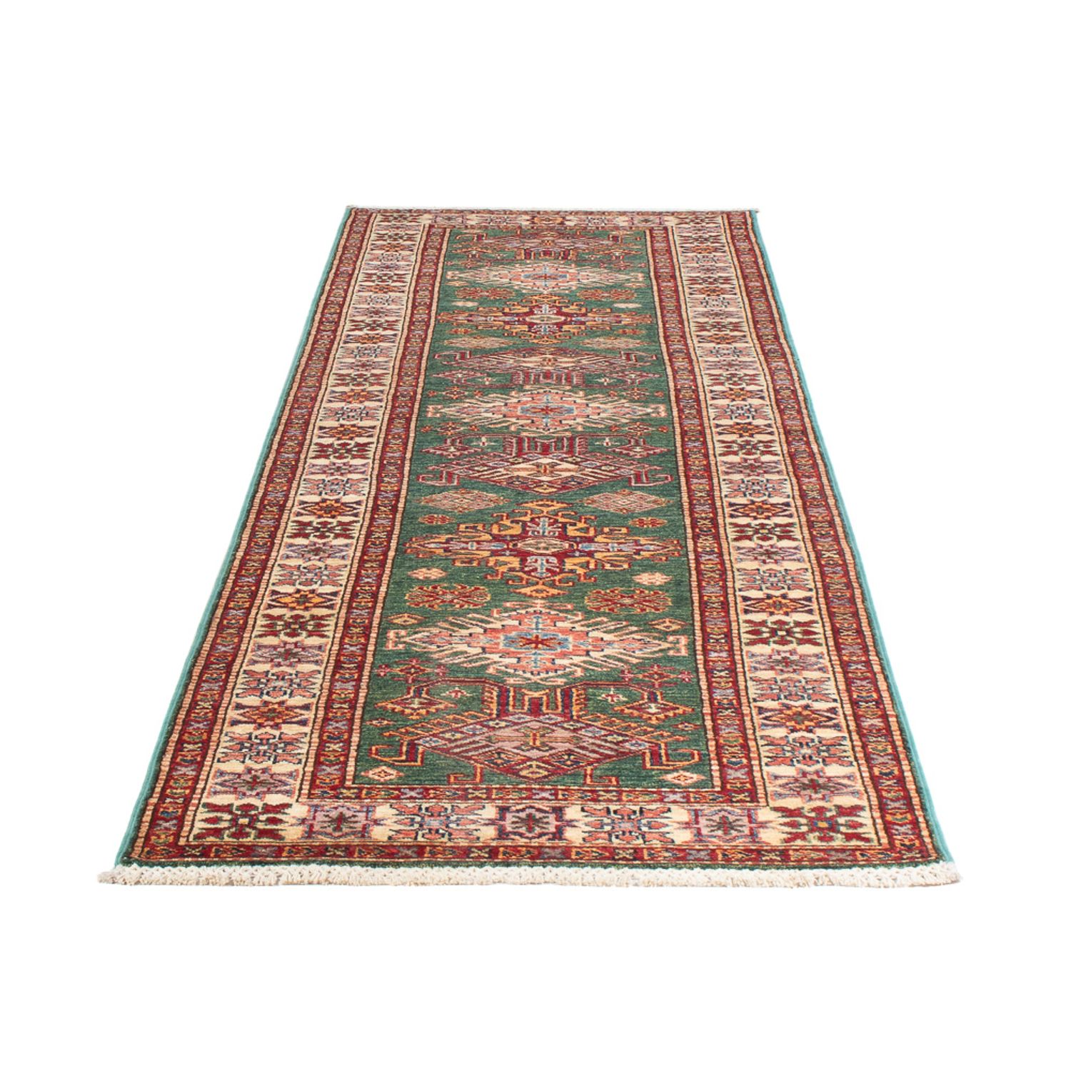 Runner Ziegler Rug - Kazak - 297 x 80 cm - green