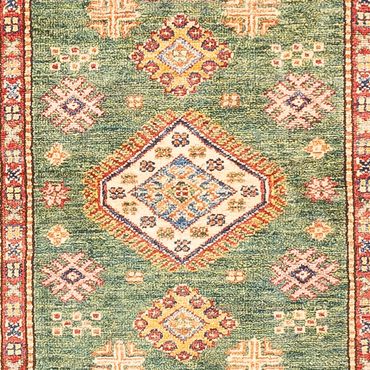 Runner Ziegler Rug - Kazak - 295 x 76 cm - green
