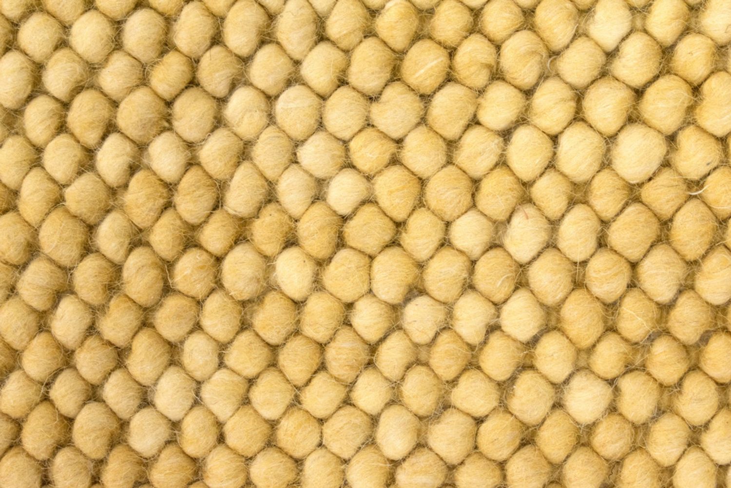 Wool Rug - Felt ball - Mosaik - rectangle