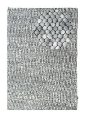 Wool Rug - Felt ball - Mosaik - rectangle