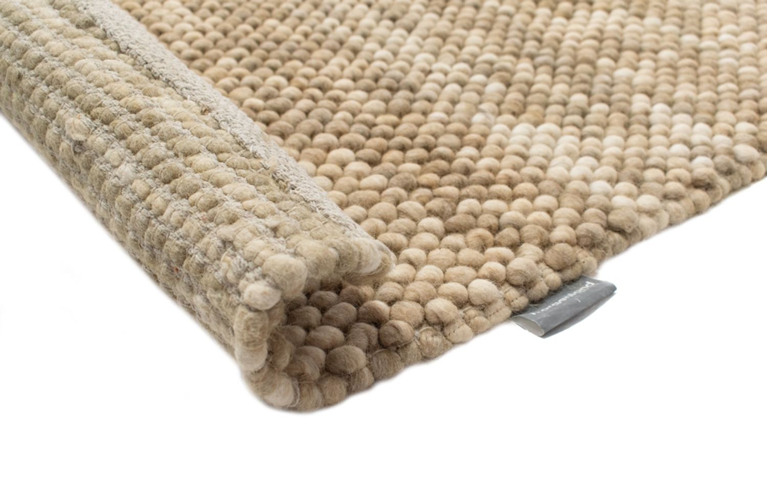 Wool Rug - Felt ball - Mosaik - round