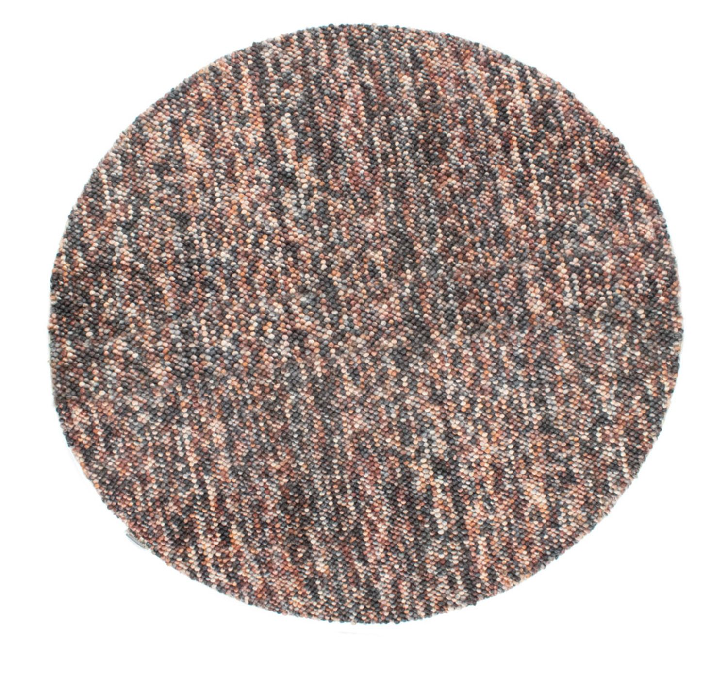 Wool Rug - Felt ball - Mosaik - round