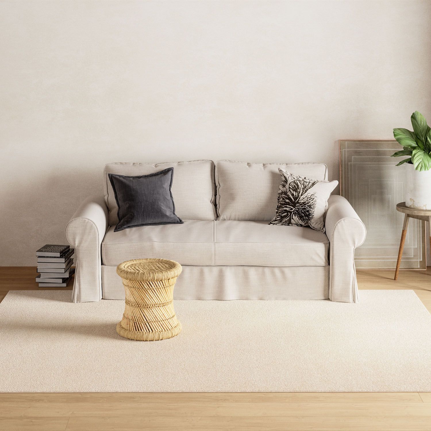 Gabbeh Rug - Softy - Uni - round