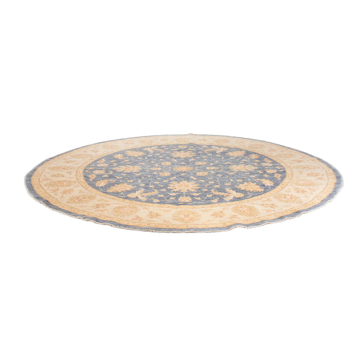 Ziegler Rug round  - 247 x 248 cm - petrol blue