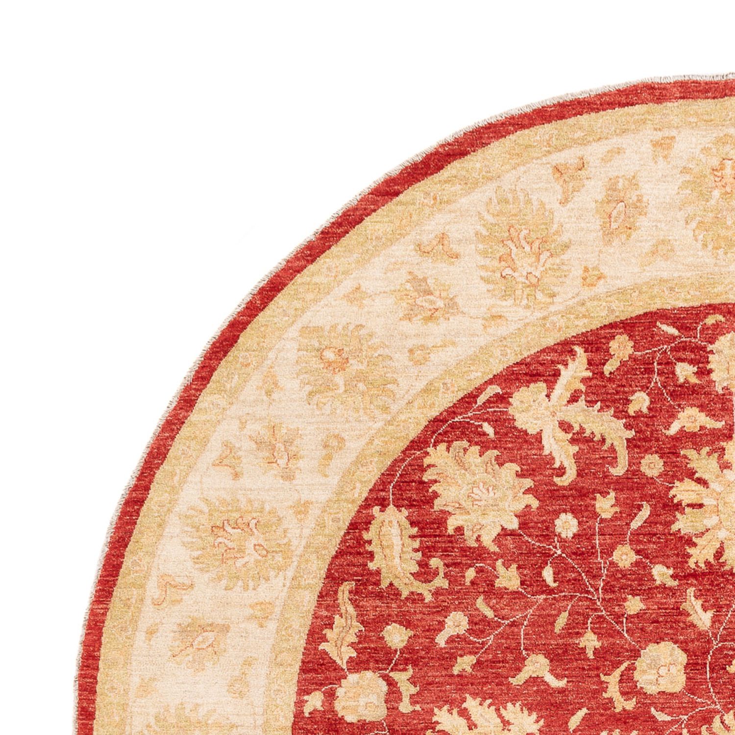 Ziegler Rug round  - 247 x 247 cm - red