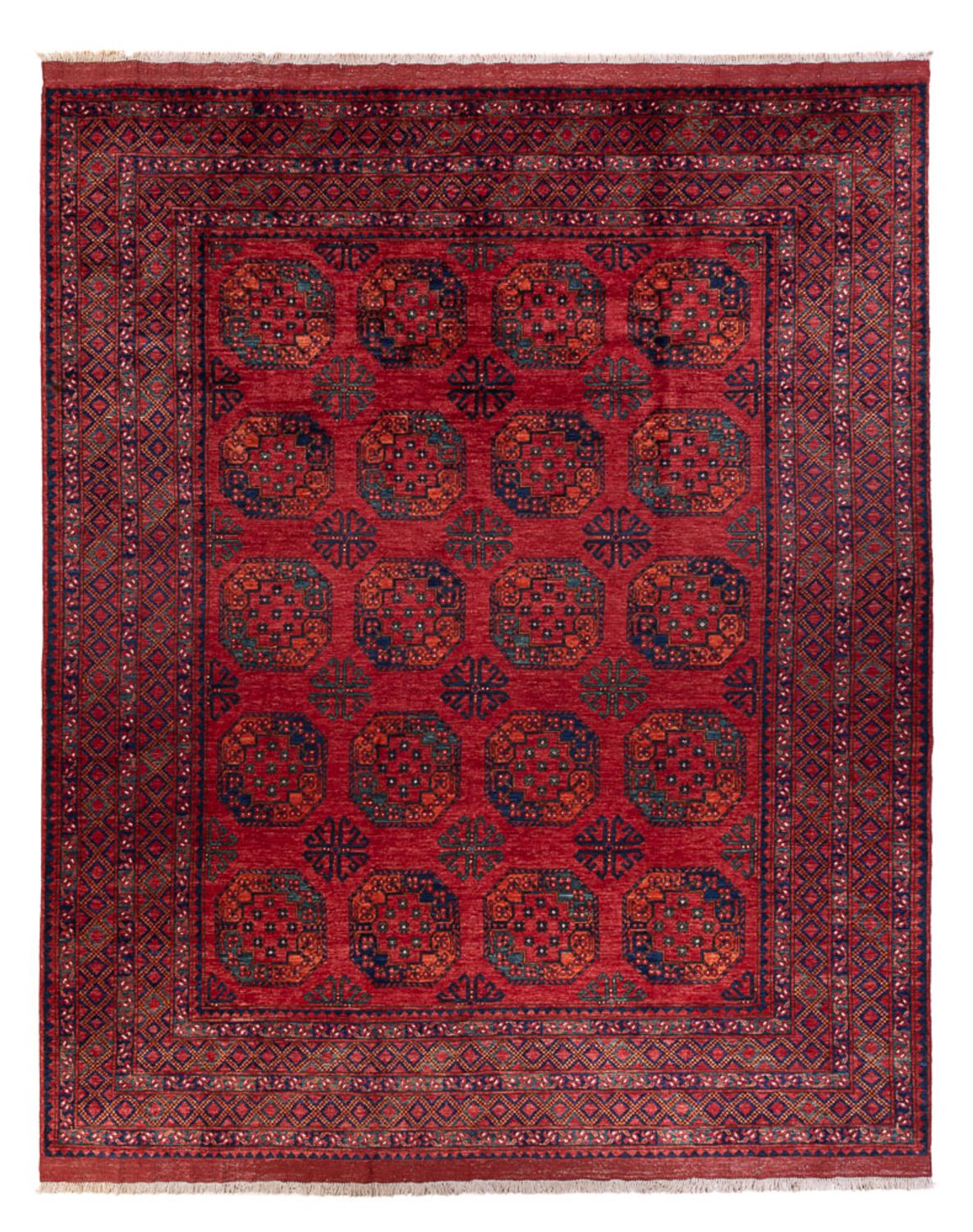 Afghan Rug - Kunduz - 306 x 255 cm - red