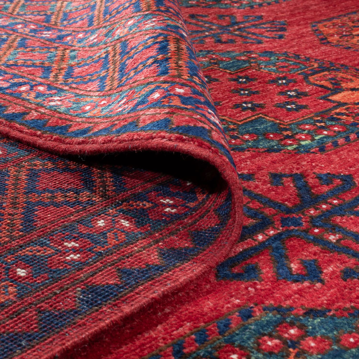 Afghan Rug - Kunduz - 306 x 255 cm - red