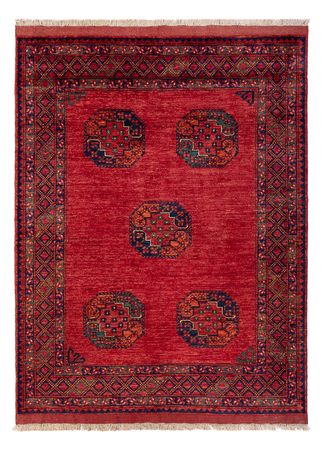 Afghan Rug - Kunduz - 198 x 154 cm - red