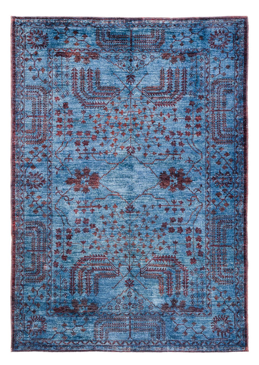 Ziegler Rug - Modern - Vintage/Overdyed - 199 x 141 cm - blue