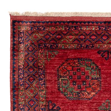 Afghan Rug - Kunduz - 194 x 156 cm - red