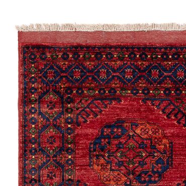 Afghan Rug - Kunduz - 204 x 151 cm - red