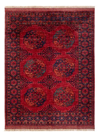 Afghan Rug - Kunduz - 200 x 155 cm - red