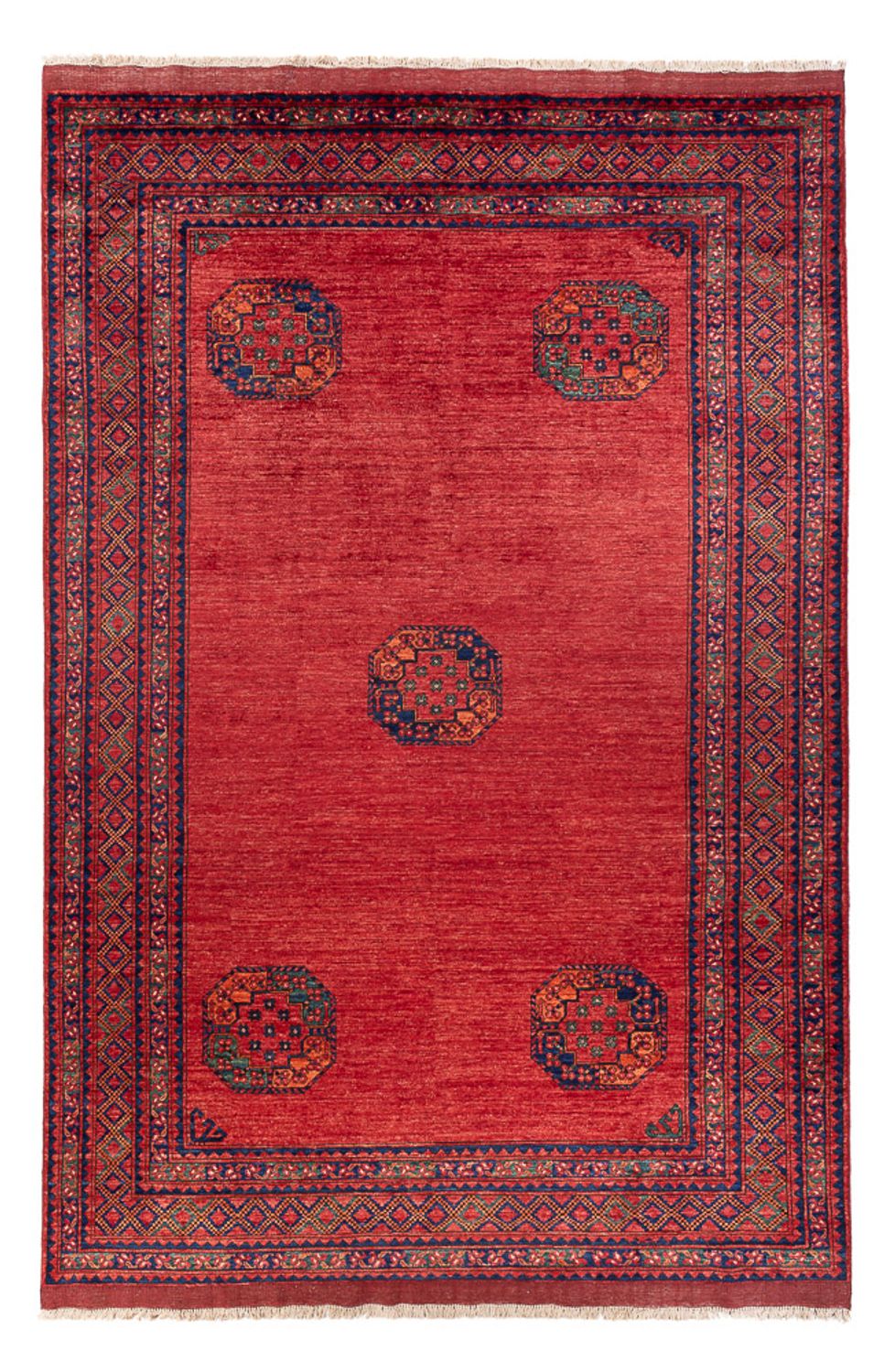 Afghan Rug - Kunduz - 302 x 203 cm - red