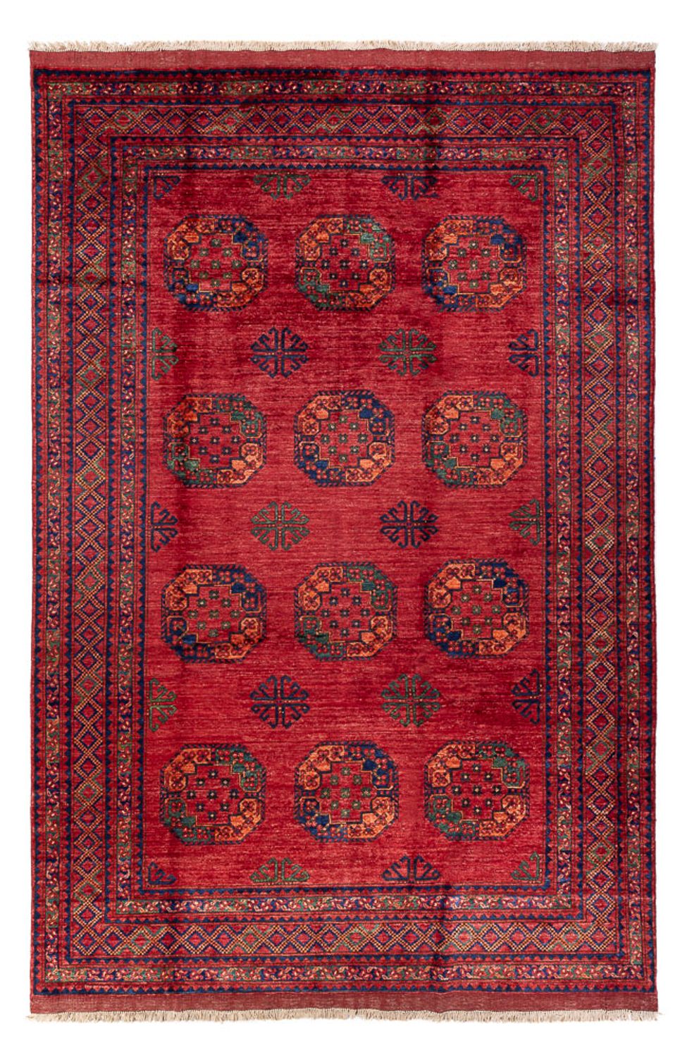 Afghan Rug - Kunduz - 300 x 201 cm - red