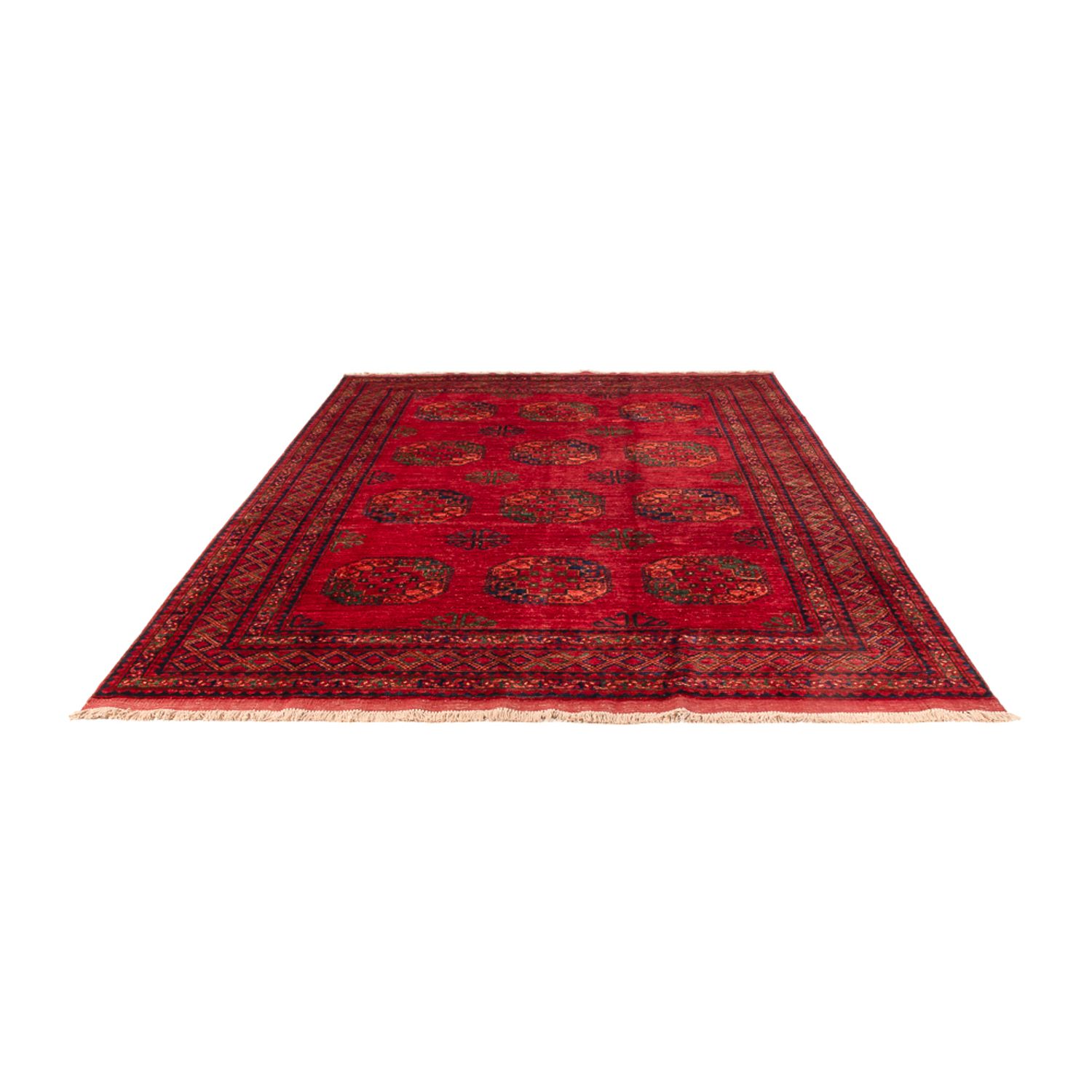 Afghan Rug - Kunduz - 300 x 201 cm - red