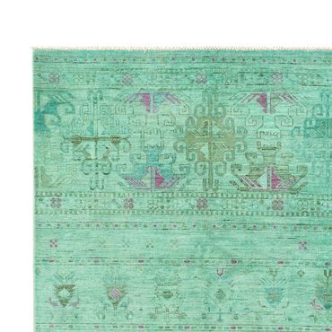 Ziegler Rug - Modern - Vintage/Overdyed - 308 x 206 cm - light green