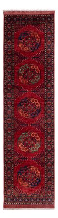 Runner Afghan Rug - Kunduz - 305 x 82 cm - red