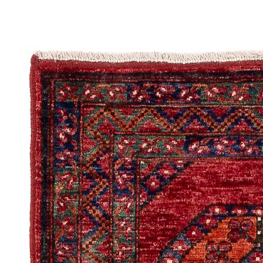Runner Afghan Rug - Kunduz - 291 x 87 cm - red