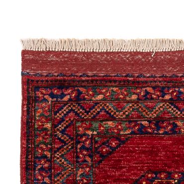 Runner Afghan Rug - Kunduz - 237 x 83 cm - red
