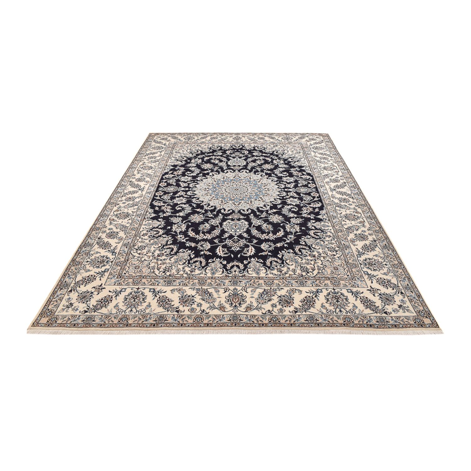 Perser Rug - Nain - 355 x 284 cm - dark blue