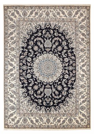 Perser Rug - Nain - 355 x 284 cm - dark blue