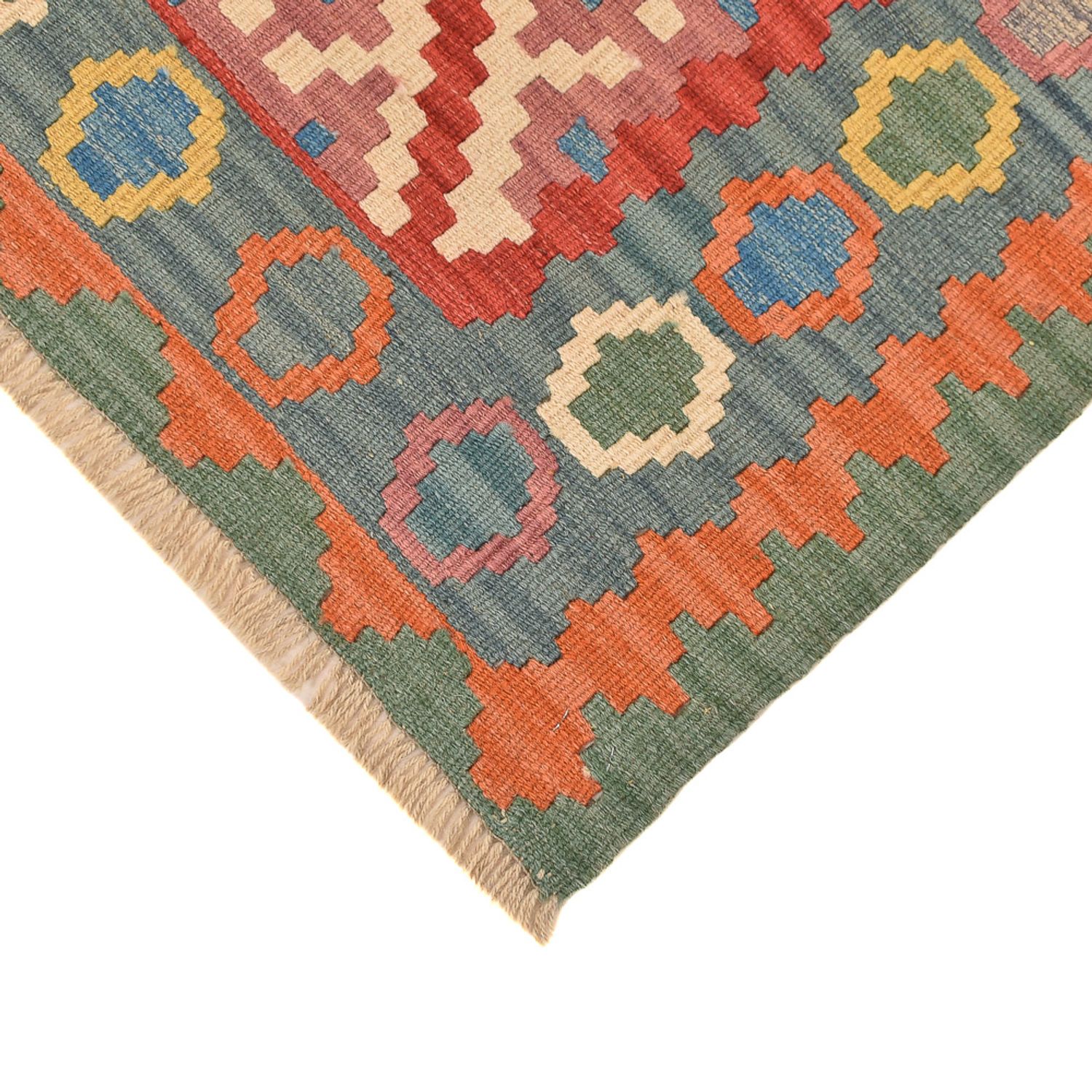 Runner Kelim Rug - Oriental - 220 x 87 cm - multicolored