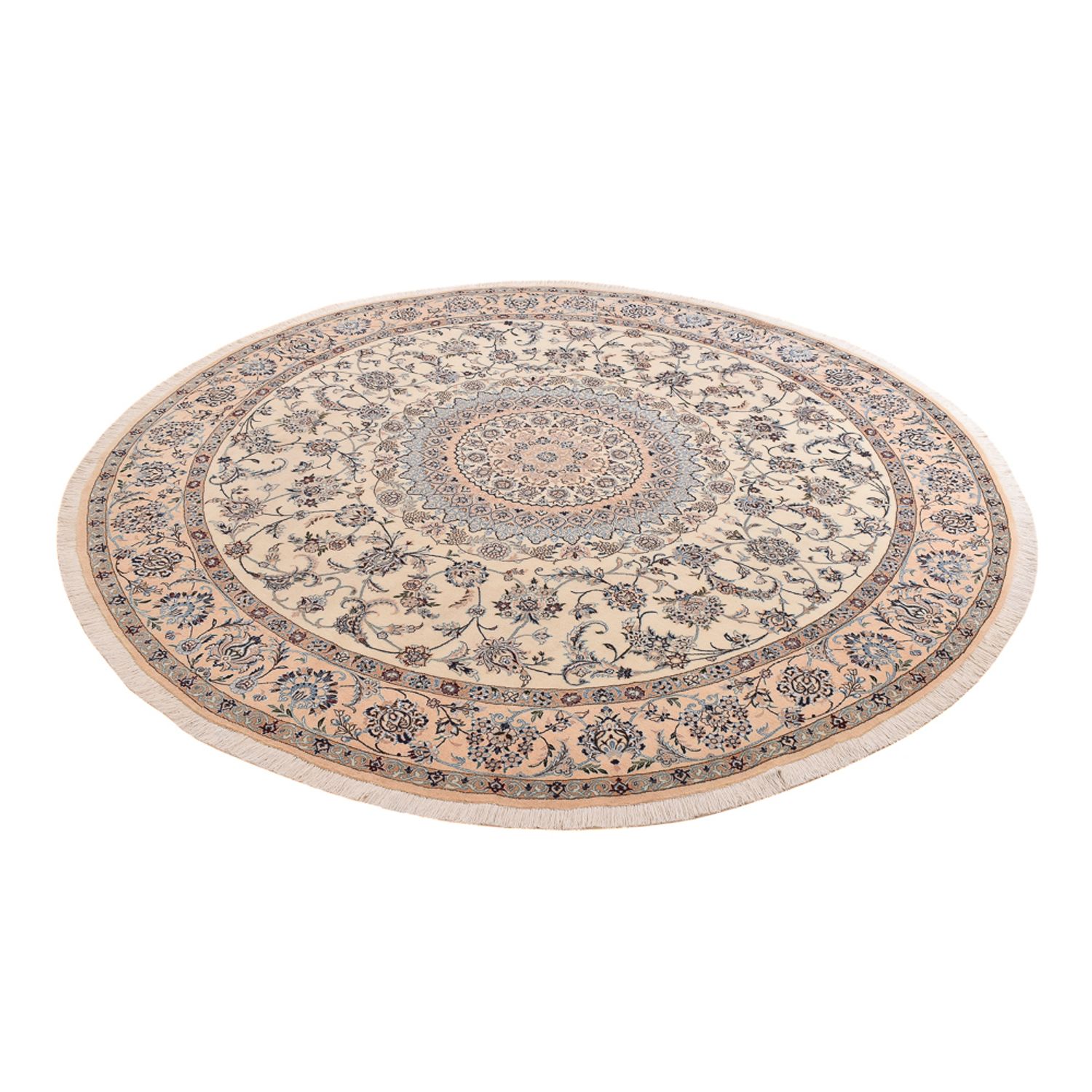 Perser Rug - Nain - Premium round  - 247 x 247 cm - beige