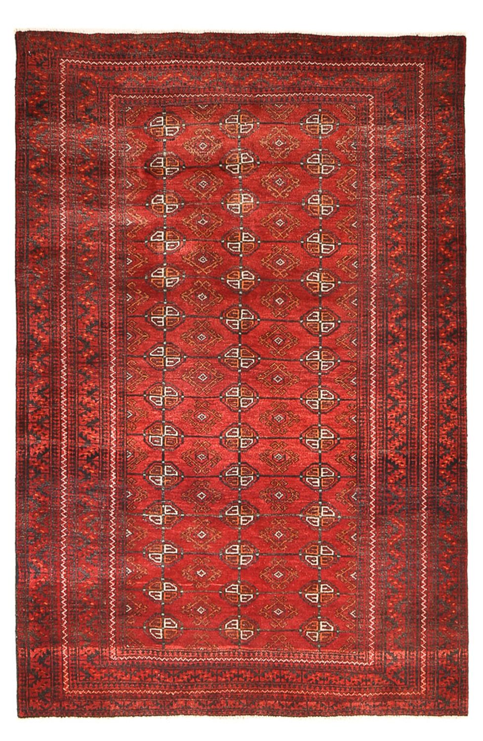 Turkaman Rug - 180 x 117 cm - red