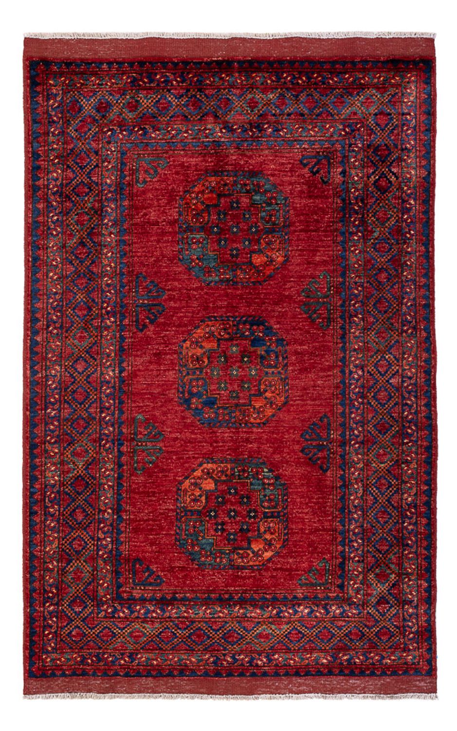 Afghan Rug - 182 x 120 cm - red