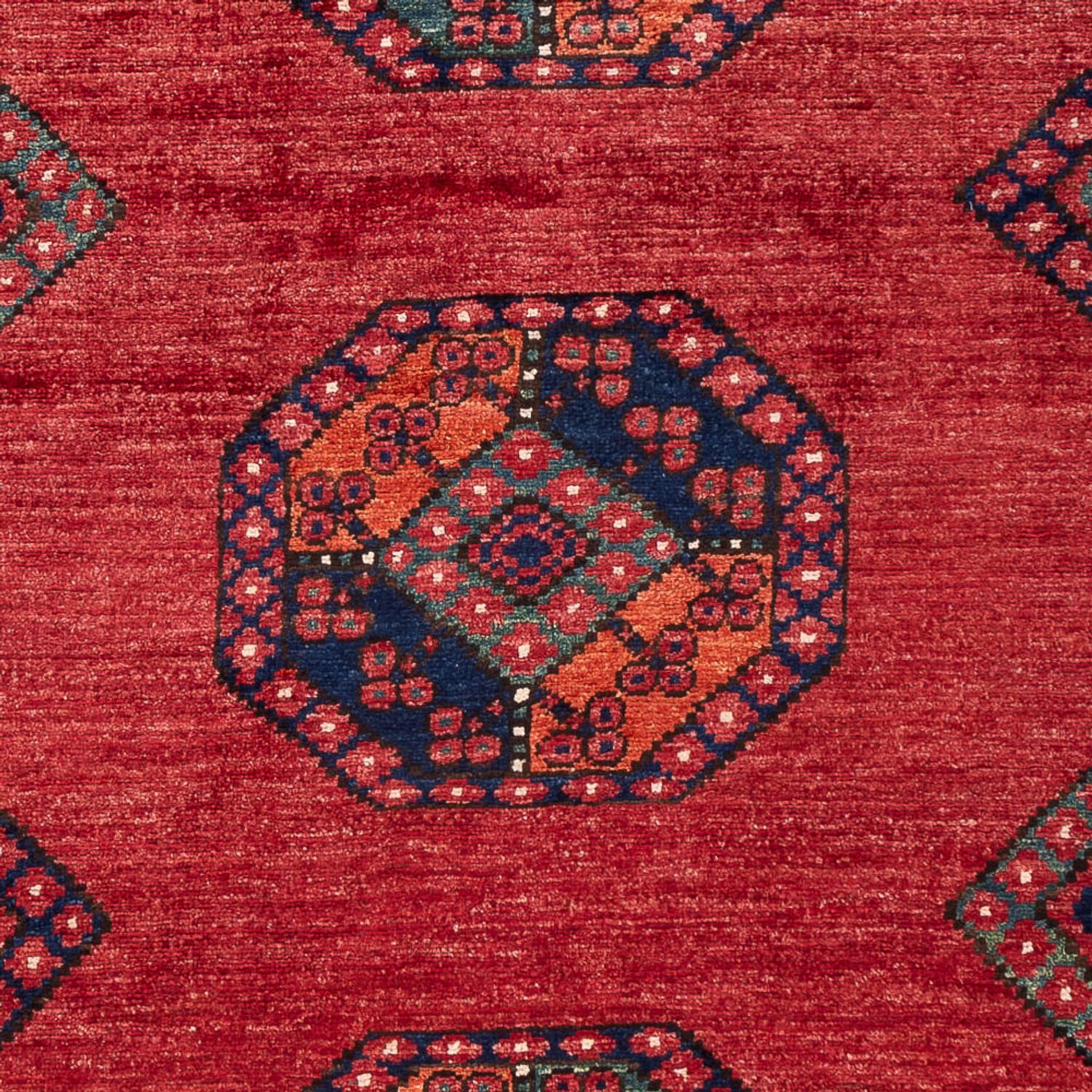 Afghan Rug - 186 x 123 cm - red