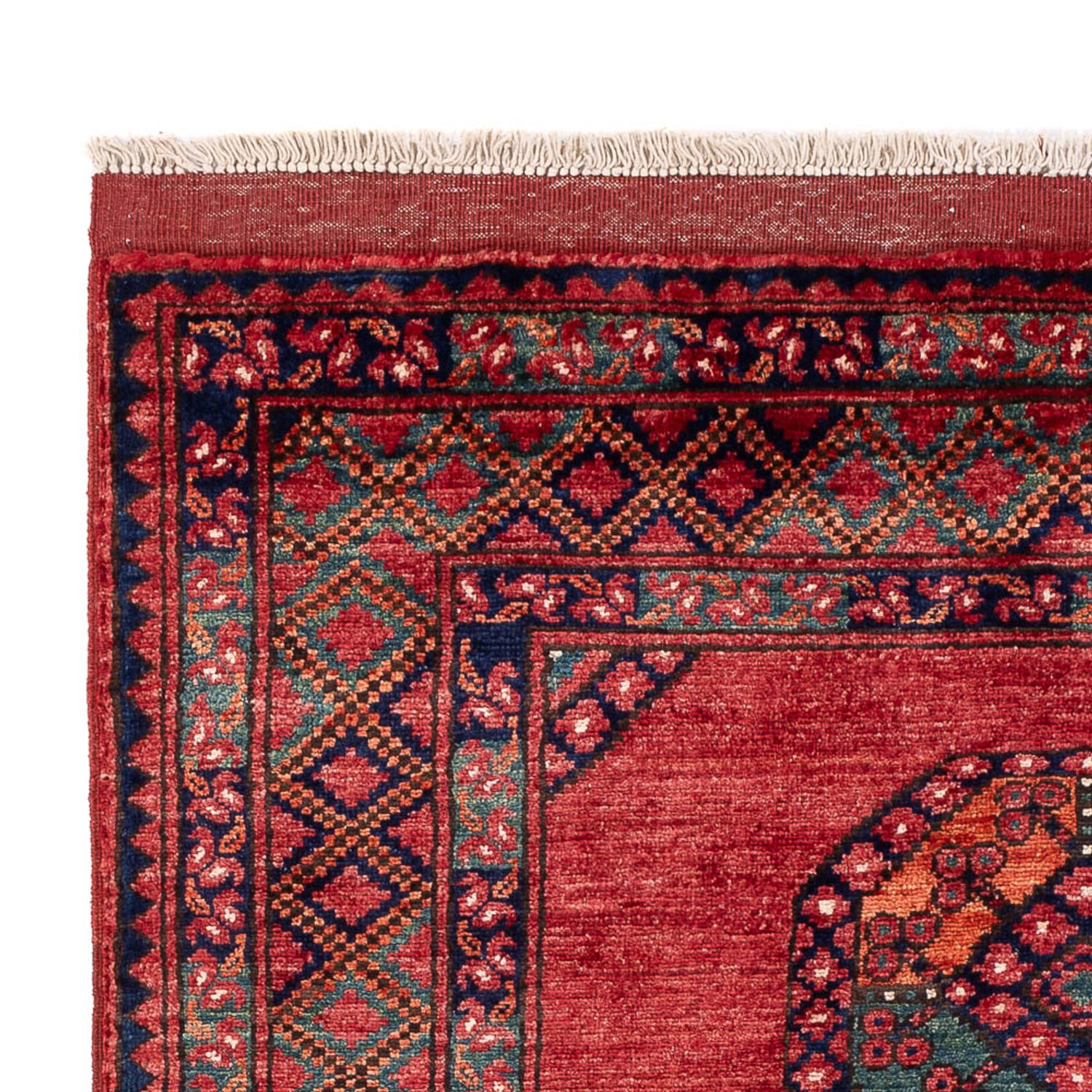 Afghan Rug - 186 x 123 cm - red