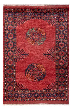 Afghan Rug - 182 x 125 cm - red