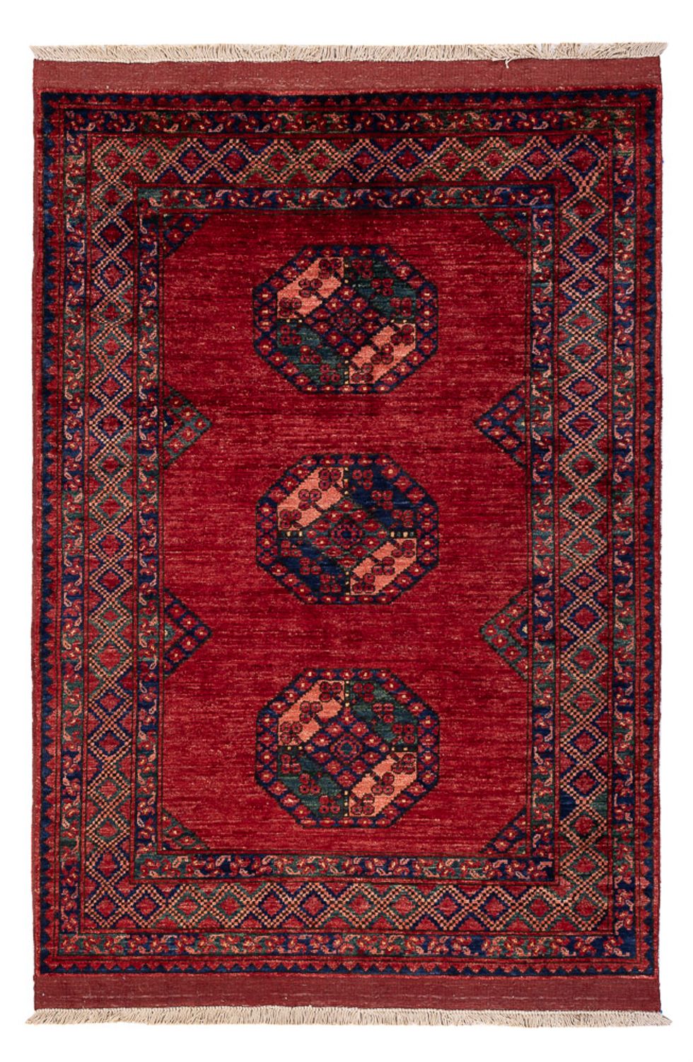 Afghan Rug - 179 x 124 cm - red