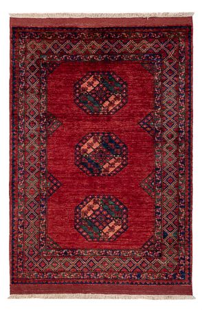 Afghan Rug - 179 x 124 cm - red