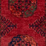 Afghan Rug - 152 x 99 cm - red