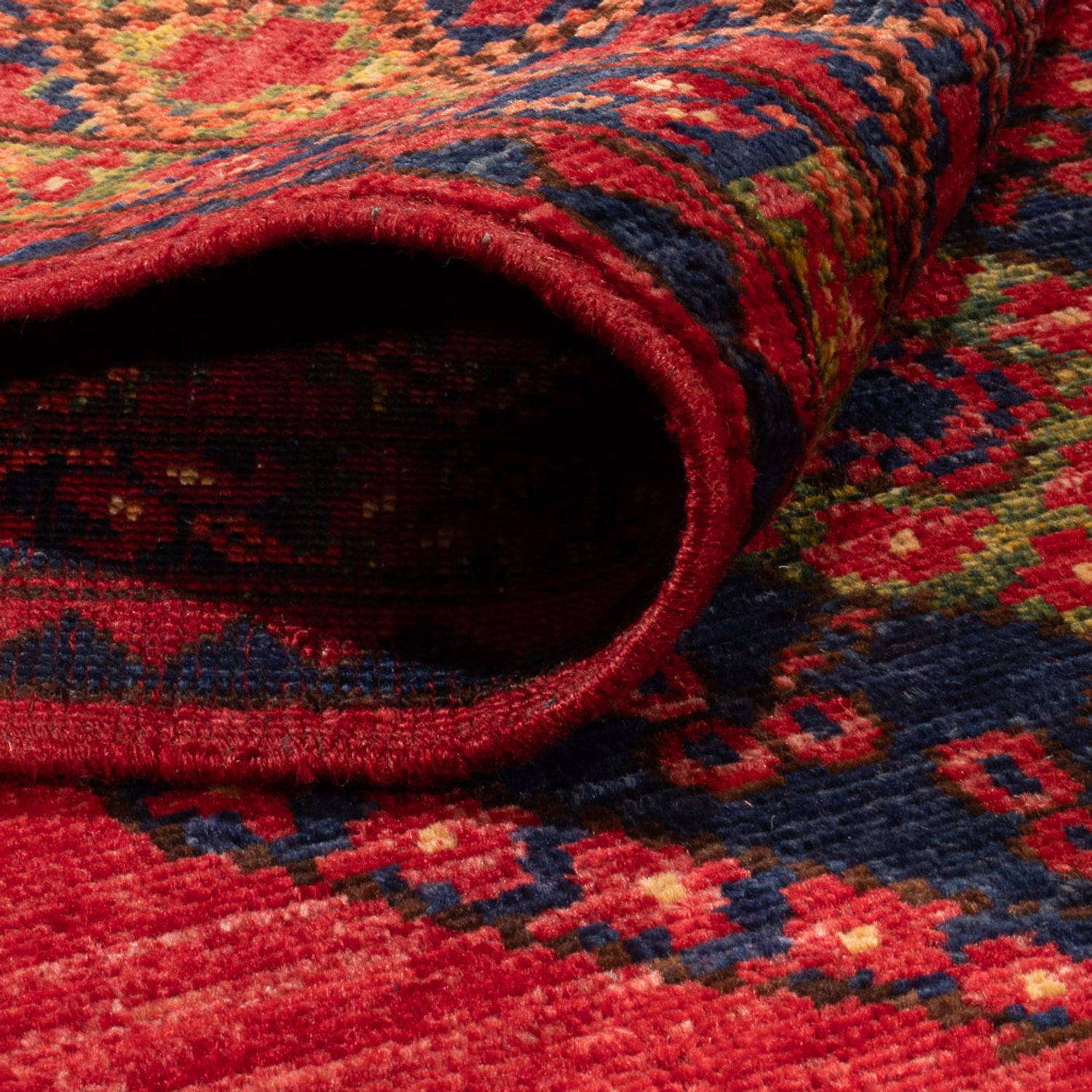 Afghan Rug - 162 x 102 cm - red