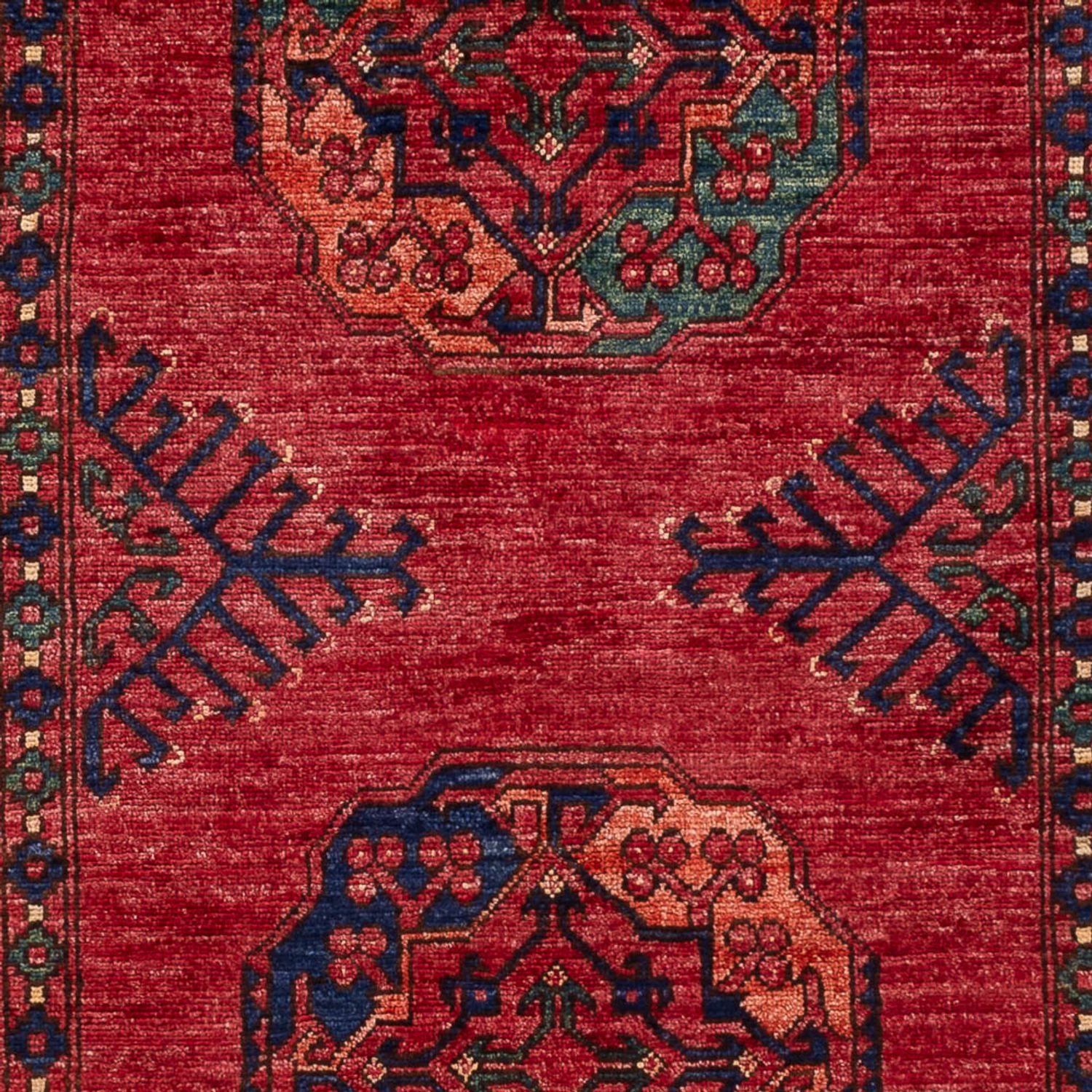 Afghan Rug - 159 x 106 cm - red