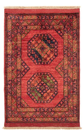 Afghan Rug - 121 x 81 cm - red