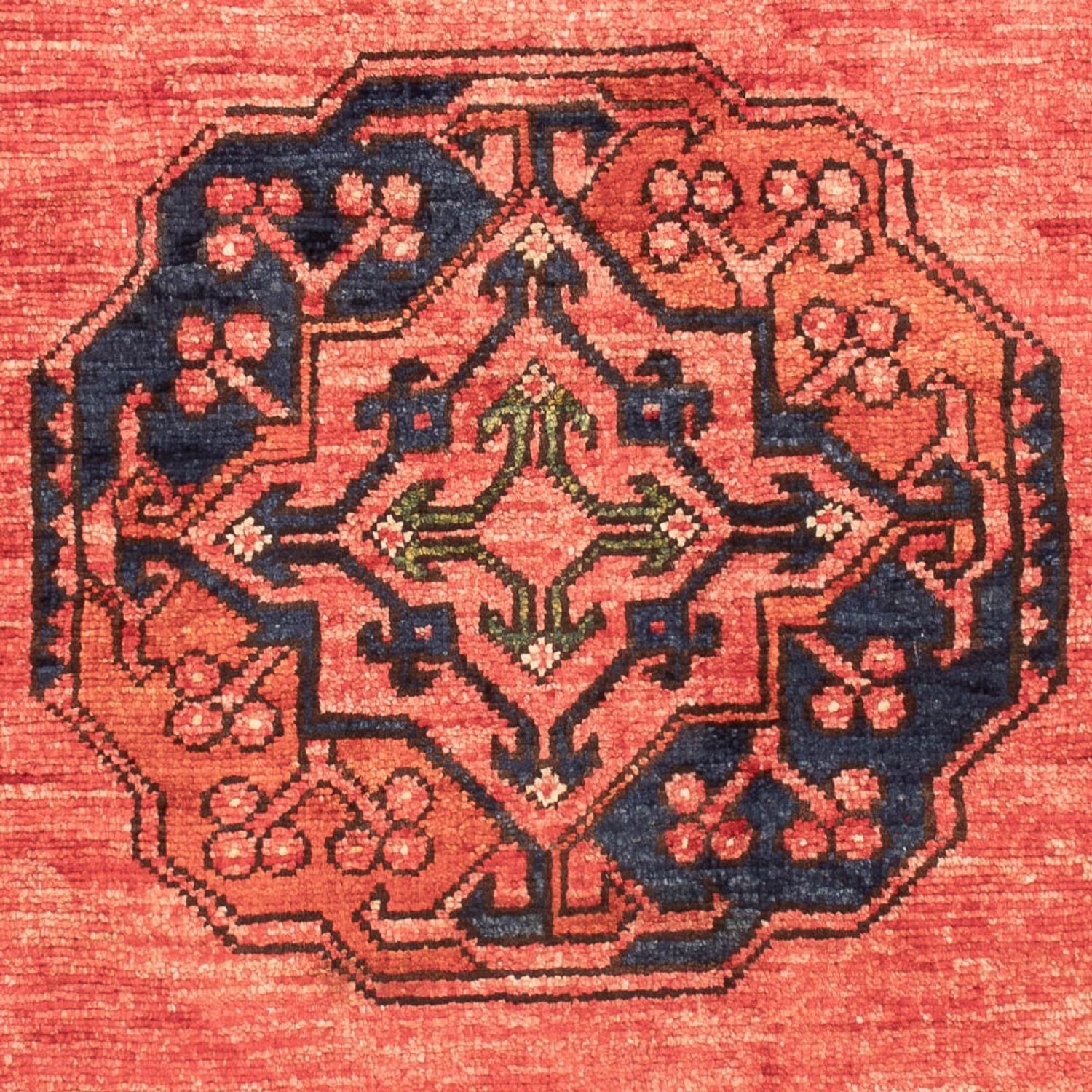 Afghan Rug - 120 x 85 cm - light red