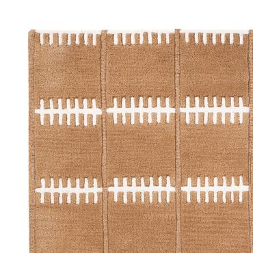 Wool Rug - 200 x 140 cm - brown