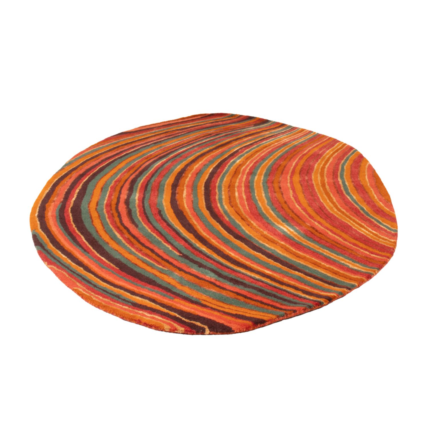 Designer Rug oval  - 200 x 140 cm - multicolored