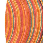 Designer Rug oval  - 200 x 140 cm - multicolored