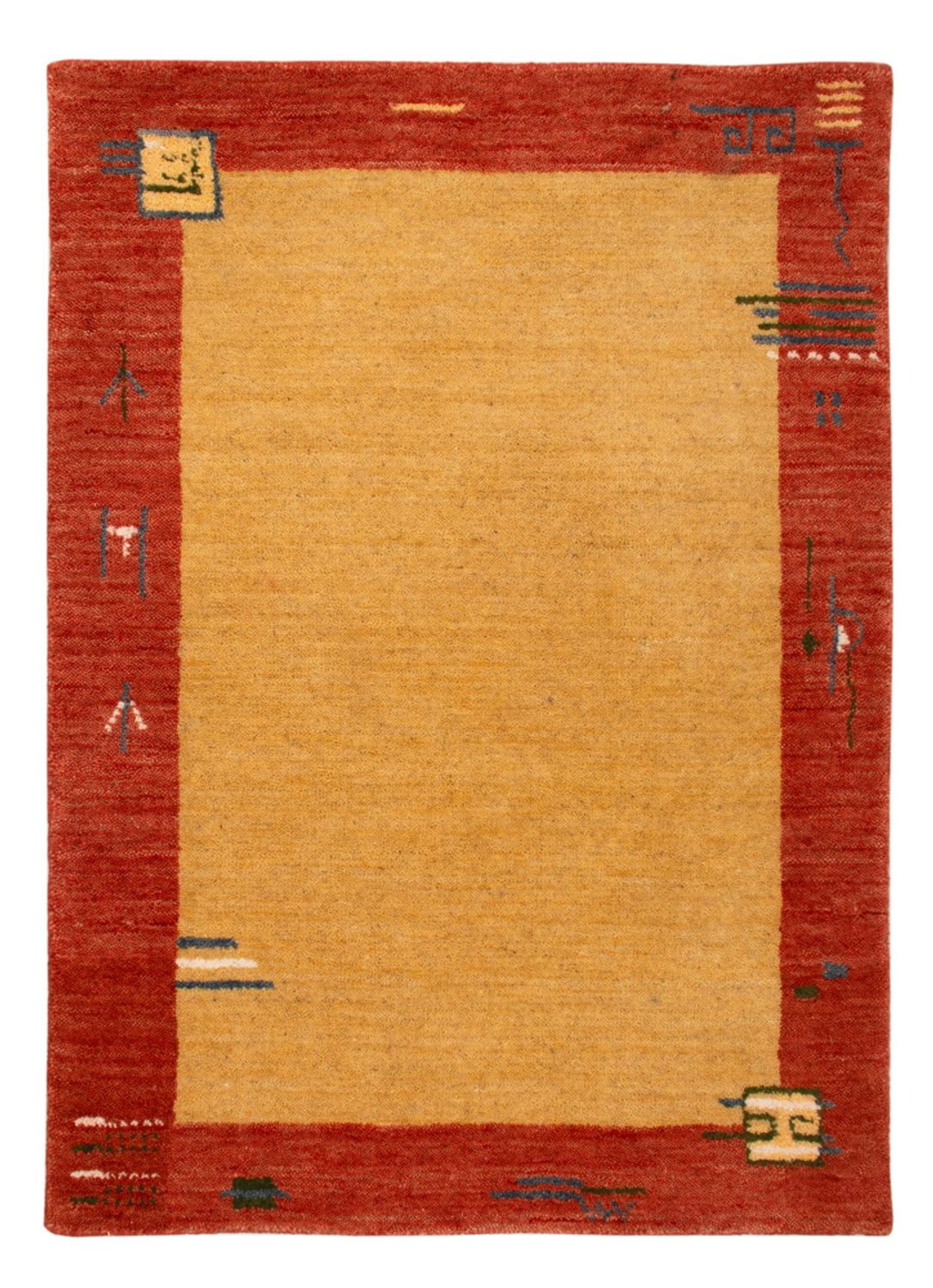 Gabbeh Rug - Softy - 90 x 60 cm - yellow