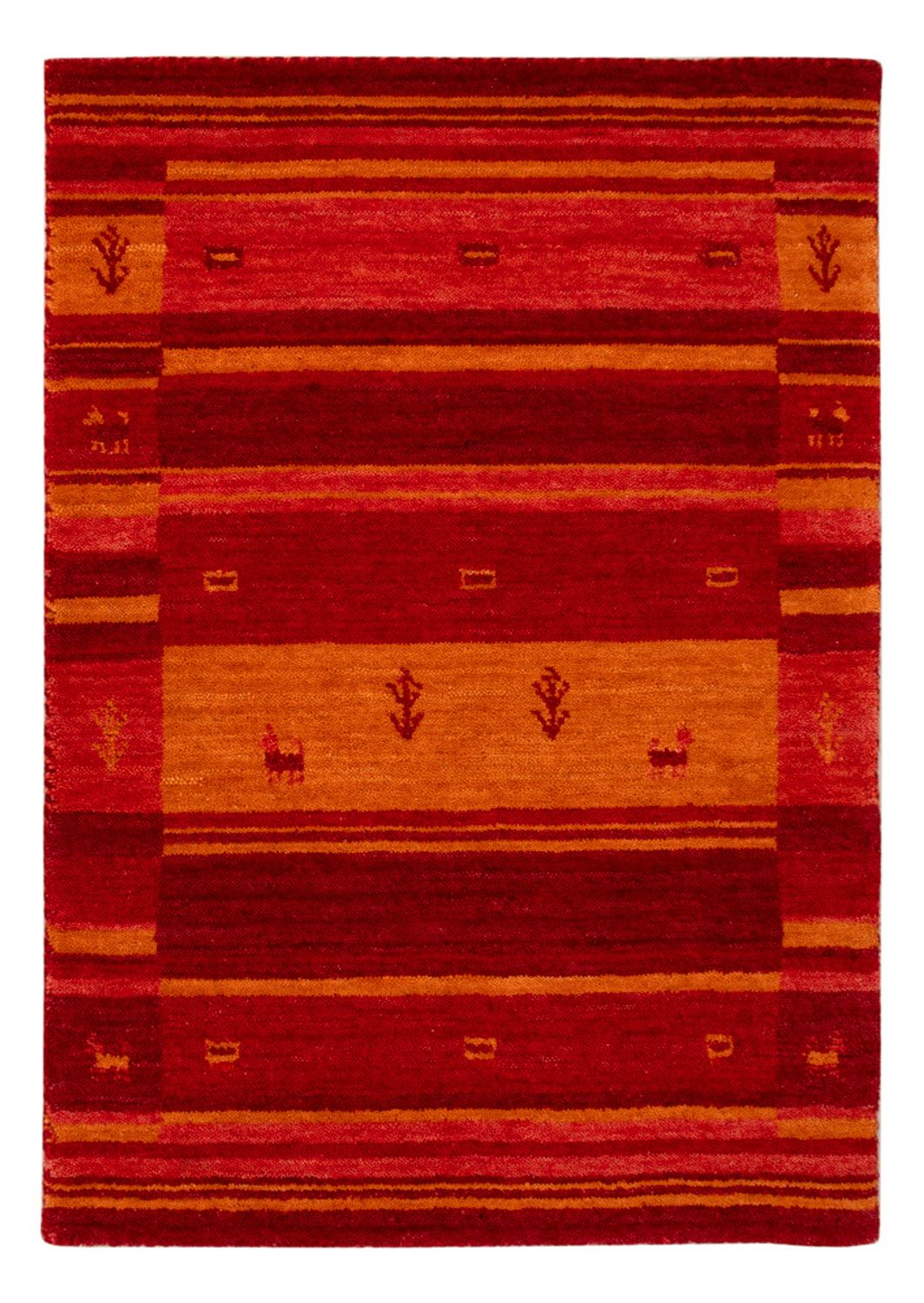 Gabbeh Rug - Softy - 90 x 60 cm - red