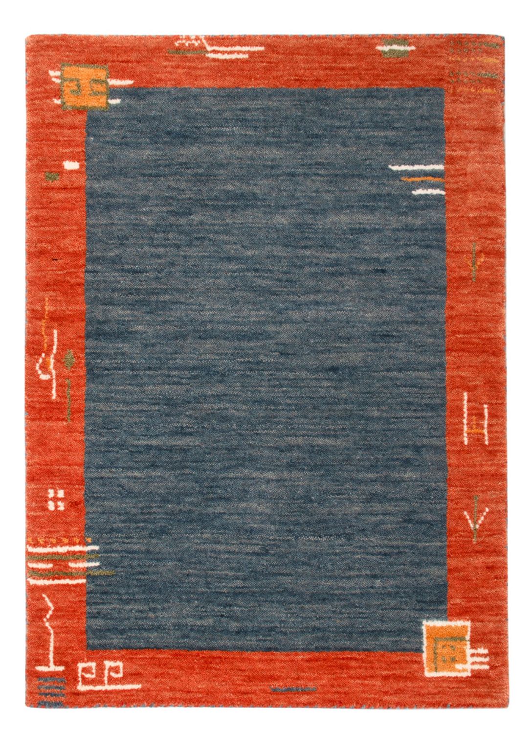 Gabbeh Rug - Softy - 90 x 60 cm - blue